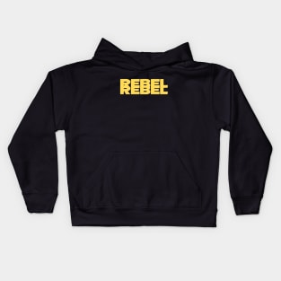Rebel Rebel, mustard Kids Hoodie